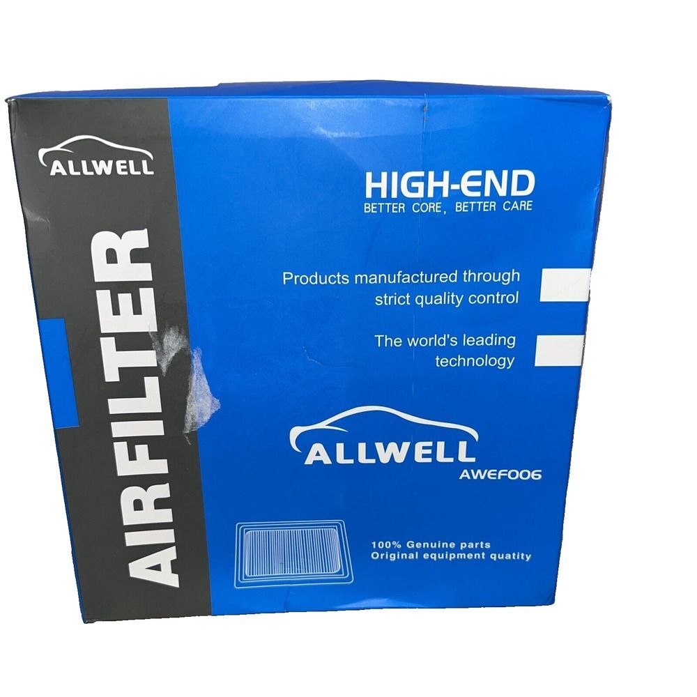 ALLWELL Engine Air Filter AWEF006 New in Box Sealed High Quality Filtration